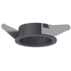 FREPI - Marco TRIM redondo negro para Downlight MINI CORAL orientable y fijo CUT OUT Ø63mm