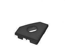 TSL - Tapa con pasacable para TSL C18N negro mate