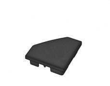 TSL - Tapa sin pasacable para TSL C18N negro mate