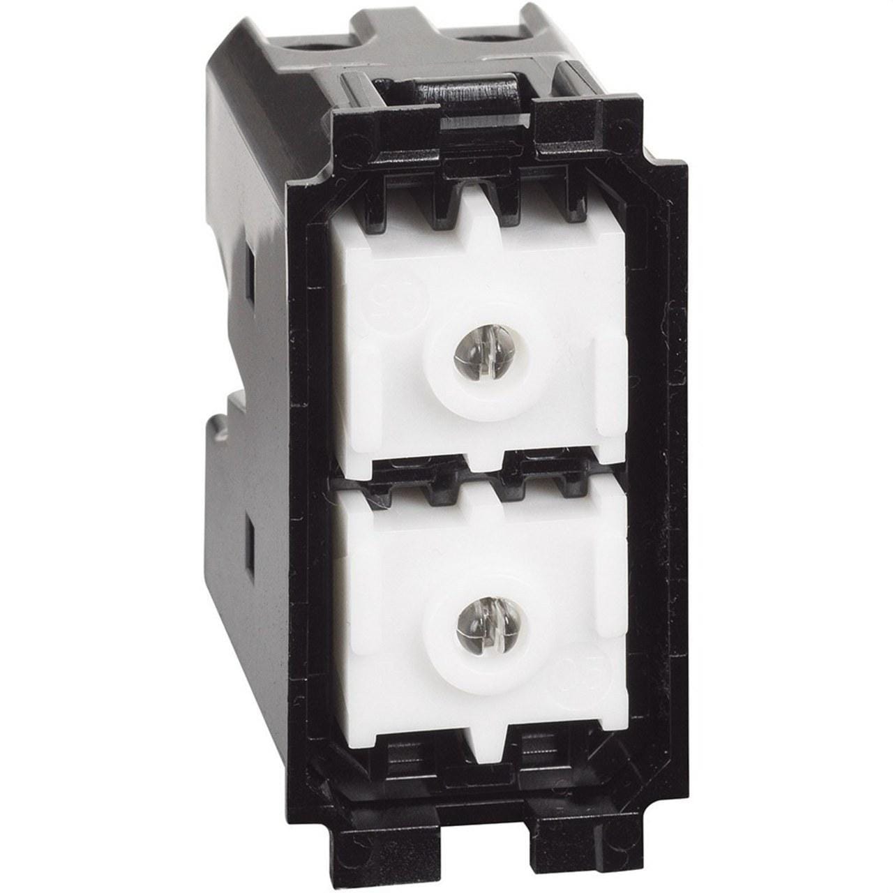 BTICINO - Pulsador doble para persianas Living Now - 10A - 250V~ - pulsadores interblocados - 1 módulo