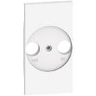 BTICINO - Frontal adaptador universal bases de televisión Living Now - Blanco - 2 módulos