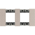 BTICINO - Placa embellecedora Living Now de color Optic - 2 x 2 módulos