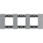 BTICINO - Placa embellecedora Living Now de color Moon - 2 x 3 módulos