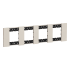 BTICINO - Placa embellecedora Living Now de color Sand - 2 x 4 módulos