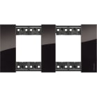 BTICINO - Placa embellecedora Living Now de color Notte - 2 x 2 módulos
