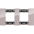 BTICINO - Placa embellecedora Living Now de color Aura - 2 x 2 módulos