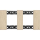 BTICINO - Placa embellecedora Living Now de color Oro - 2 x 2 módulos