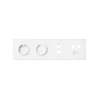 SIMON - Kit frontal SIMON 100 con 4 elementos+2 bases+HDMI+USB+TV/SAT+RJ45 blanco mate