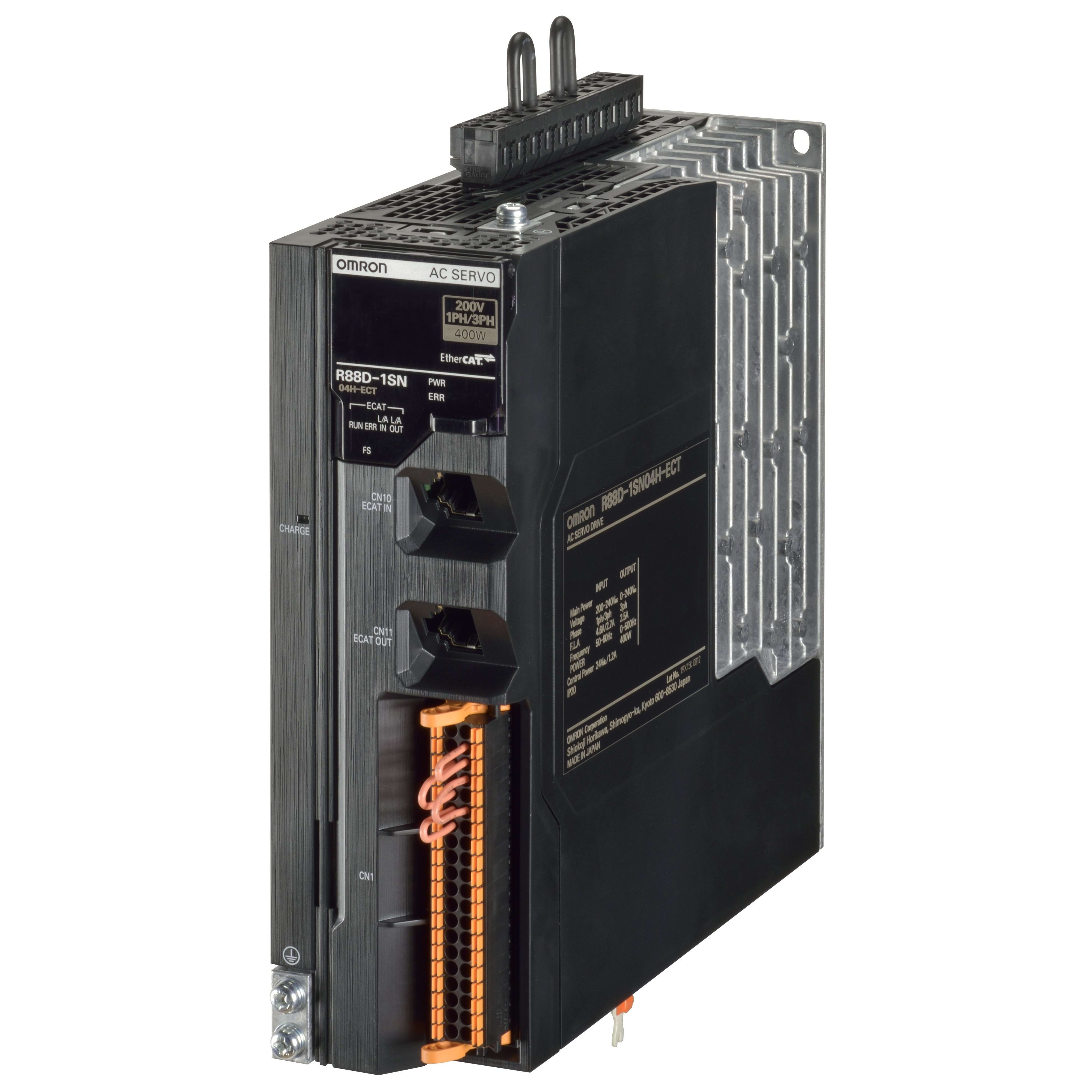 OMRON - R88D-1SN04H-ECT  SERVO ETHERCAT 1S SERVO 400W 230V AC