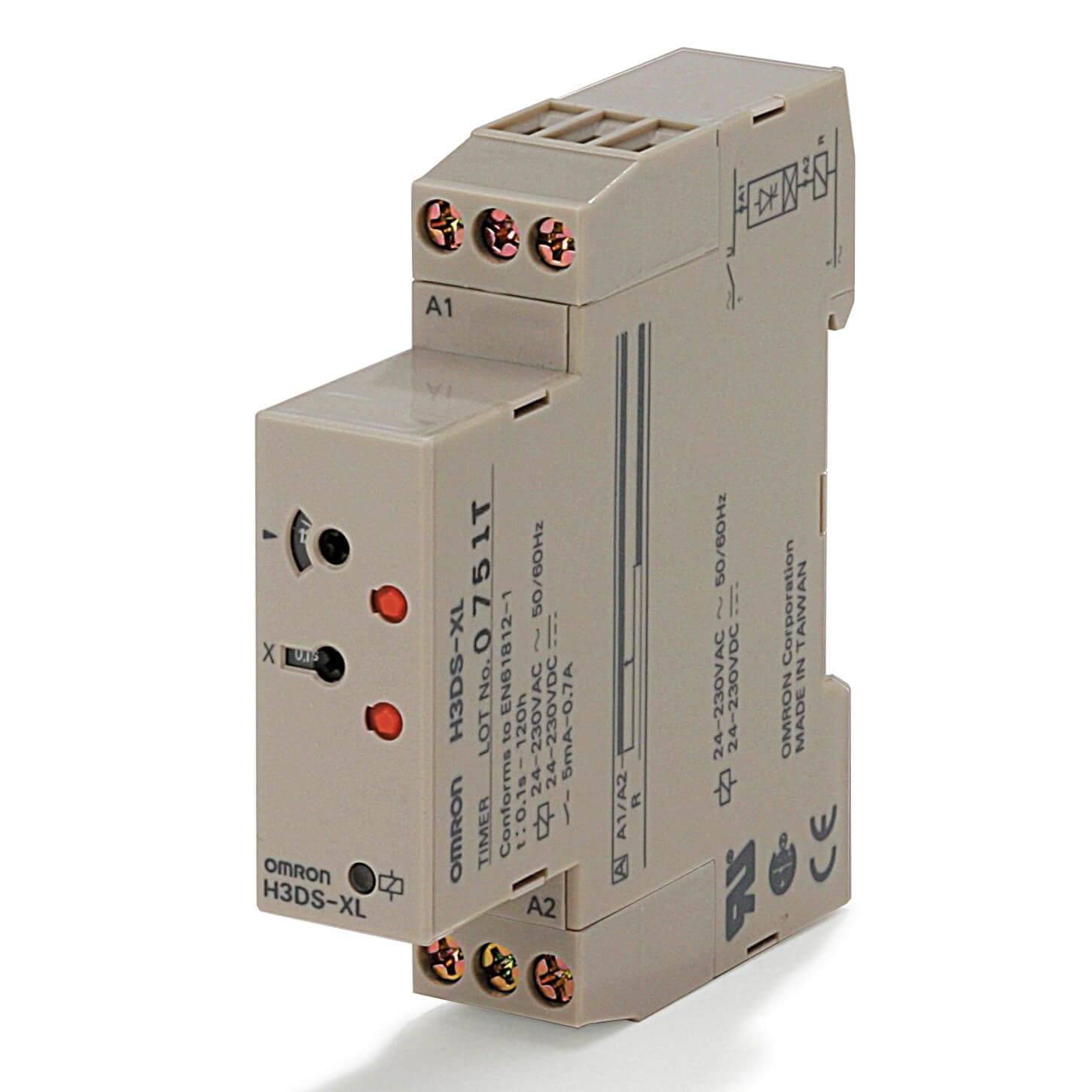 OMRON - TEMPORIZADOR 17,5mm DIN 2 HILOS RETARDO ON
