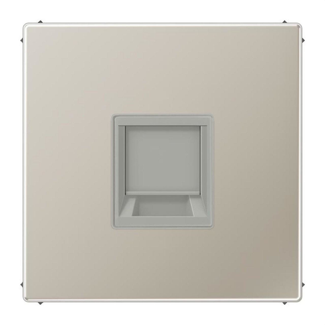 JUNG - Placa modular Jack-Radiall 1 toma ES1969-1WE LS acero