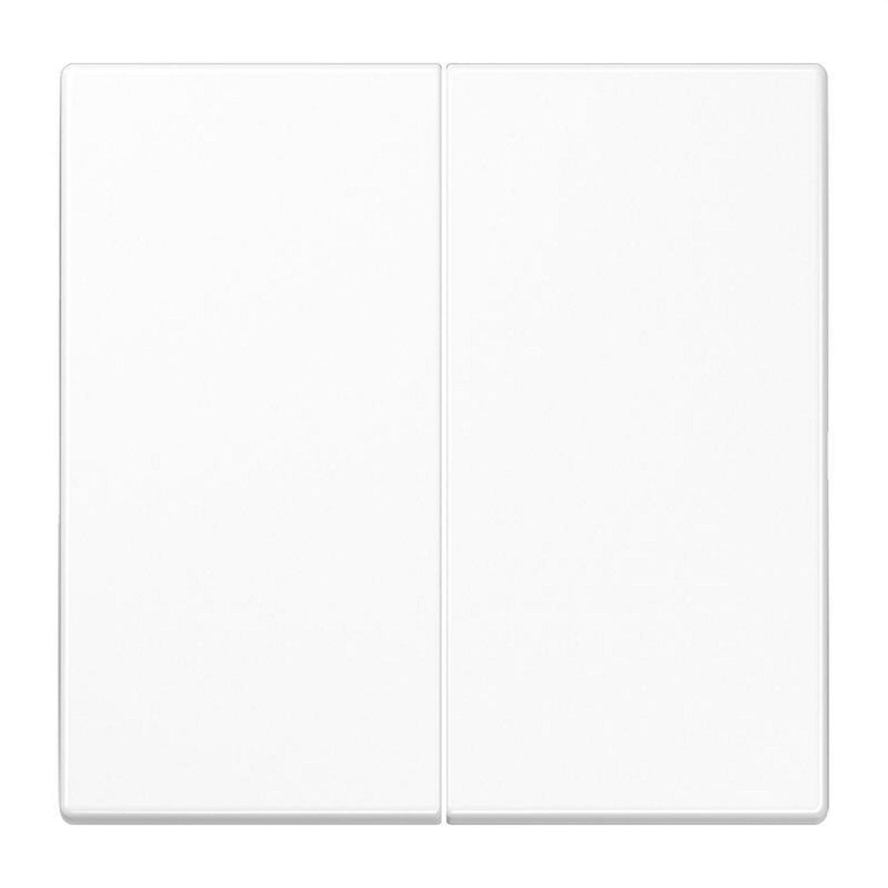 JUNG - TECLA PULSADOR DOBLE LS BLANCO ALPINO