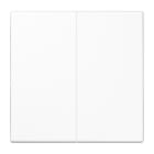 JUNG - TECLA PULSADOR DOBLE LS BLANCO ALPINO