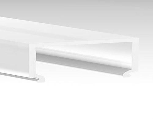 TSL - Difusor de policarbonato blanco Relieve compatible con los perfiles TSL-E45R y TSL-P46R