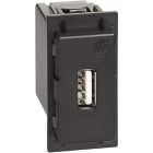 BTICINO - Base cargador USB 5VCC 1500mA 250VCA tipo A LIVING NOW 1 módulo para cargar un dispositivo electrónico