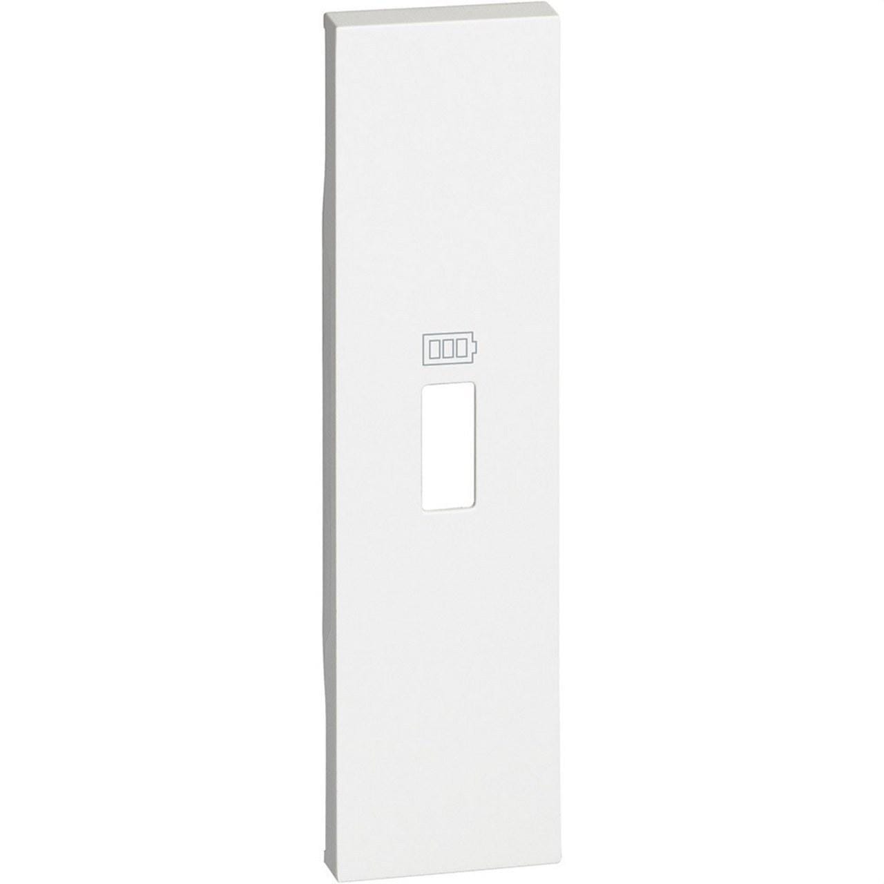 BTICINO - Placa frontal LIVING NOW 1 módulo para bases cargador USB ref.4285/6C1, blanco