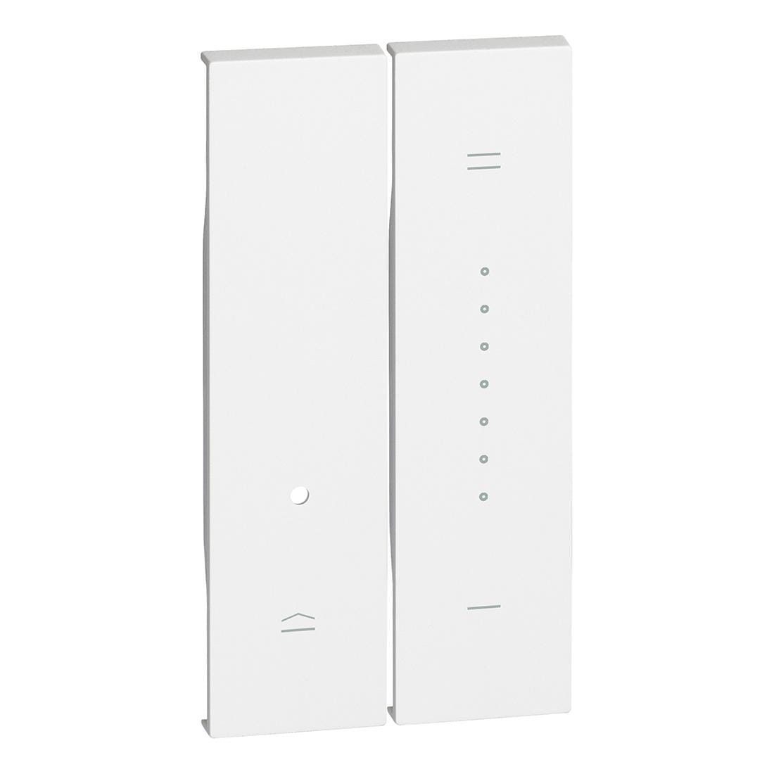 BTICINO - Tecla Living Now - símbolo regulación de luz - Blanco - 2 unidades - 1 módulo cada una