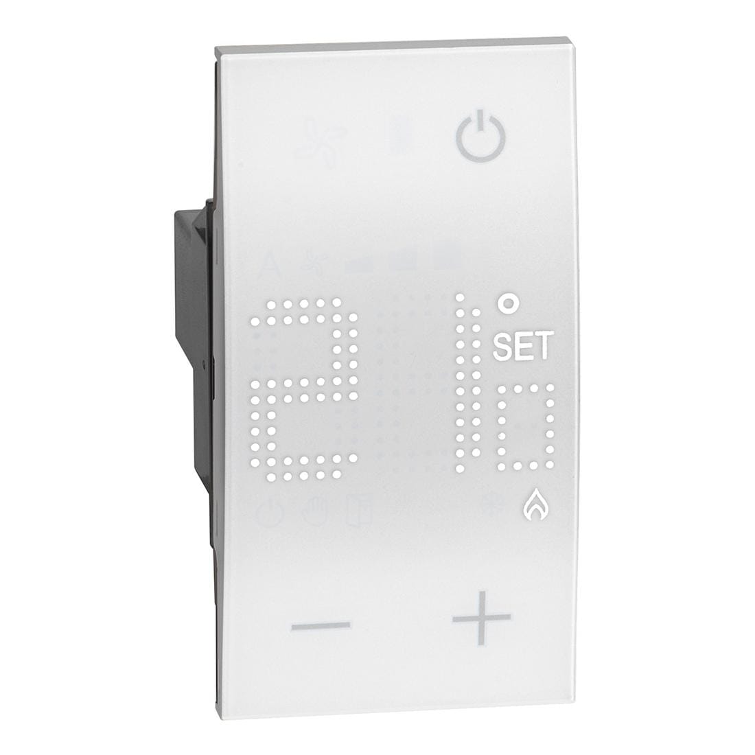 BTICINO - Termostato de ambiente electrónico Living Now - Blanco - 2 módulos