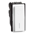 BTICINO - Interruptor bipolar Living Now - iluminable - 16 AX-250 Vca - Blanco - 1 módulo