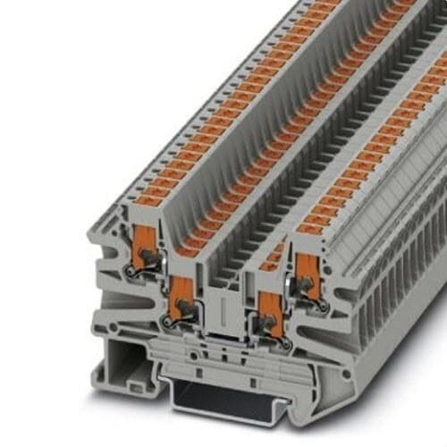 PHOENIX CONTACT - Borne de paso PTV 2,5-QUATTRO conexión push-in 800V 24A gris