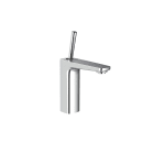 ROCA - Mezclador para lavabo PALS cuerpo liso y enlaces de alimentación flexibles con válvula click-clack cromado