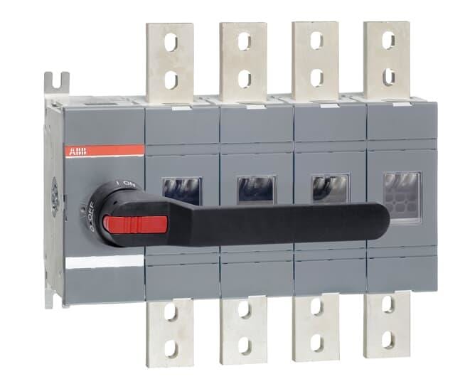 ABB - Interruptor seccionador OT1600E04P con mando frontal