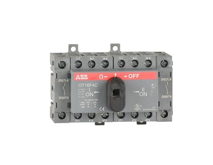 ABB - Interruptor conmutador OT16F4C montaje sobre perfil DIN