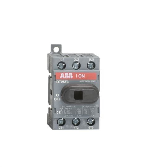 ABB - Interruptor seccionador OT25F3 3P 32A 25/20A/A