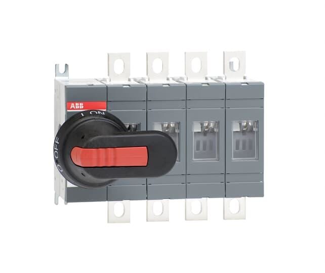 ABB - Seccionador OT 200E04P 4P para mando plástico negro