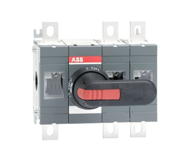 ABB - Seccionador OT 400E12-P 3P para mando plástico negro