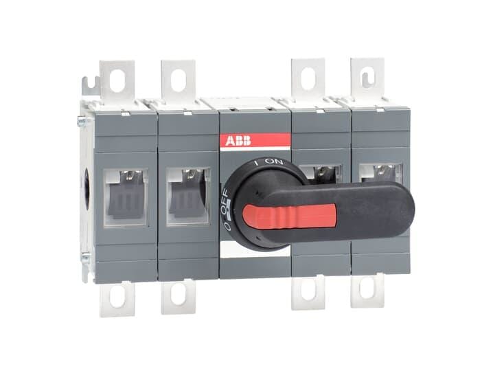 ABB - Seccionador OT 400E22-P 4P para mando plástico negro