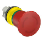 ABB - Pulsador emergencia 40mm MPET4-10R rearme giro rojo