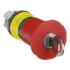 ABB - Pulsador emergencia 40 MPEK4-11R rearme llave-71 rojo