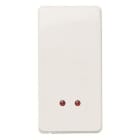 NIESSEN - Interruptor monopolar con visor Stylo blanco alpino