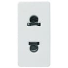 NIESSEN - Base de enchufe 2P mixta Stylo blanco alpino