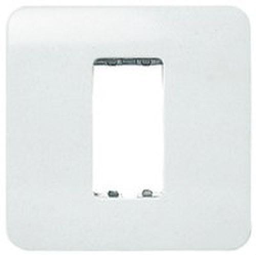 NIESSEN - Placa sin tornillos con 2 módulos Stylo blanco marfil
