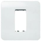 NIESSEN - Placa sin tornillos con 2 módulos Stylo blanco marfil