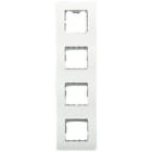 NIESSEN - Placa sin garras de 3 ventanas verticales Stylo blanco .alpino