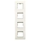 NIESSEN - Placa sin garras de 3 ventanas horizontales Stylo blanco alpino