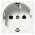 NIESSEN - Base de enchufe 2P+T lateral Schuko Stylo blanco alpino