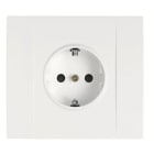 NIESSEN - Base de enchufe 2P+T lateral Schuko Stylo blanco marfil