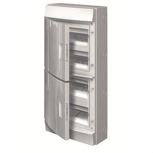 ABB - Caja de distribución con 48 módulos MISTRAL65 4 filas puerta opaca