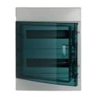 NIESSEN - Caja de distribución con 24 módulos MISTRAL65 2 filas puerta transparente