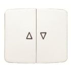 NIESSEN - Tecla interruptor/pulsador para persianas Arco blanco alpino
