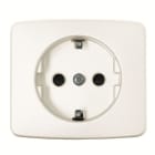 NIESSEN - Tapa base de enchufe 2P+T lateral Schuko Arco blanco alpino
