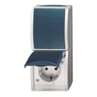 NIESSEN - Base Schuko+conmutador vertical Ocean estanca de superficie IP44
