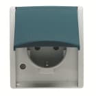 NIESSEN - Base Schuko con tapa Ocean estanca de superficie IP44