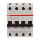 ABB - Interruptor magnetotérmico S204M-D 16A tetrapolar con 4 módulos