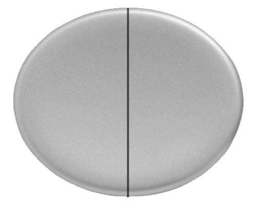 NIESSEN - Tecla doble interruptor conmutador Tacto plata