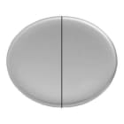 NIESSEN - Tecla doble interruptor conmutador Tacto plata